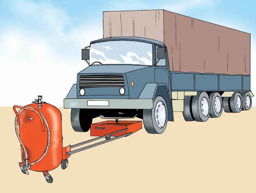 Pneumatic Oil Drain Tank Heavy Duty 80 L – 4295